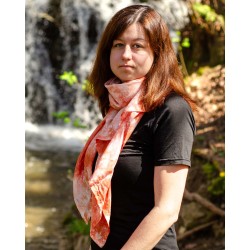 Hedvábný šátek Athény, 90x140 cm