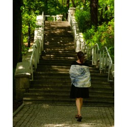 Hedvábný šátek Oulu, 90x140 cm