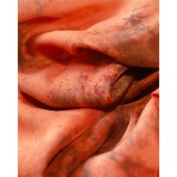 Hedvábný šátek Athos, 140x90 cm, mořena barvířská