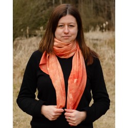 Hedvábný šátek Giona, 140x90 cm, mořena barvířská