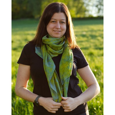 Hedvábný šátek Elva, 140x90 cm