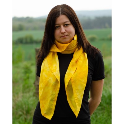 Hedvábný šátek Piran, 140x90 cm