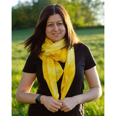 Hedvábný šátek Piran, 140x90 cm