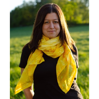 Hedvábný šátek Piran, 140x90 cm