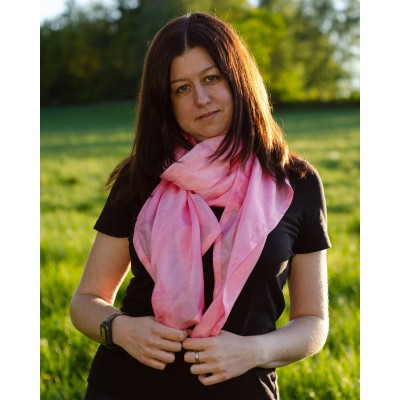 Hedvábný šátek Haag, 140x90 cm