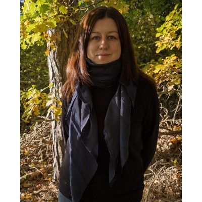 Hedvábný šátek Bergen, 140x90 cm