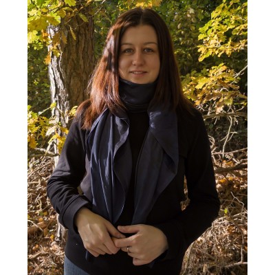 Hedvábný šátek Bergen, 140x90 cm