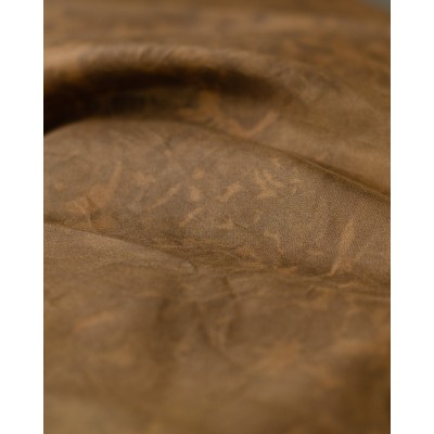 Hedvábný šátek Castor, 140x90 cm, černý čaj