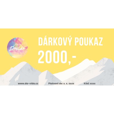 Dárkový poukaz 2000,-