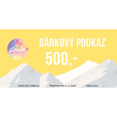 Dárkový poukaz 500,-
