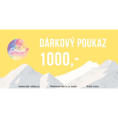 Dárkový poukaz 1000,-